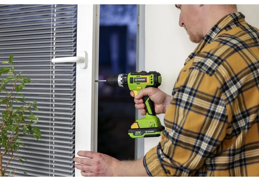 Fieldmann FDUV 70105-0 akkumulátoros furó csavarhuzó FAST POWER 20 V