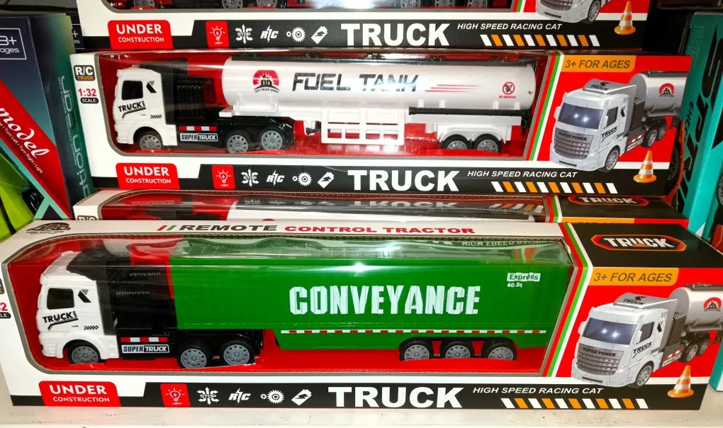Conveyance Távirányítós Zöld Kamion Teherautó