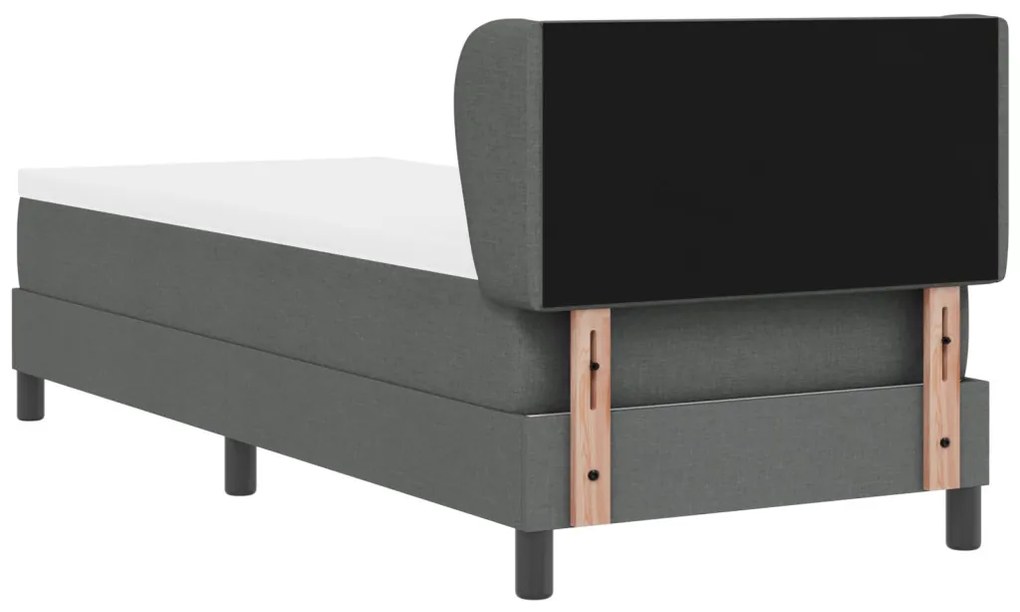 Boxspring Ágy Matrac Vaskék 80x200 cm Szövet
