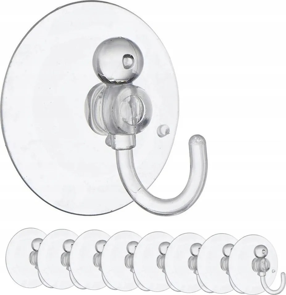 8x Tapadókorongos törölközőtartó konyhai fürdőszobai akasztó