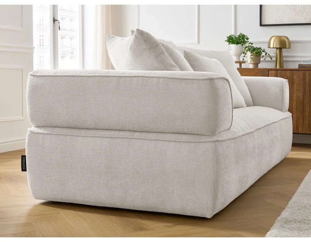 Bézs zsenília kanapé 237 cm Whesley – Bobochic Paris