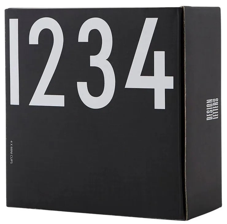 Porcelán gyertyatartó készlet 4 db-os Mini - Design Letters