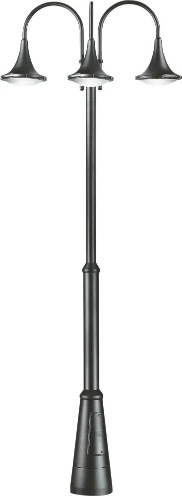 NOVOLUX 672F-L0234B-04 PANA Kandeláber Antracit, Fehér LED IP65