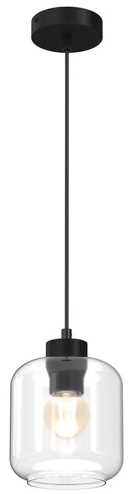 Csillár zsinóron SOMBRA 1xE27/60W/230V átlátszó