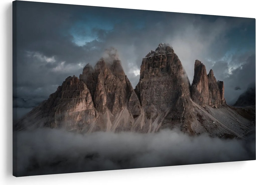 Kép - Három fogak, olasz Dolomitok (90x60 cm)