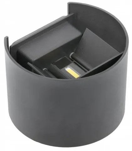 Lámpa Fali lámpa MISSOURI-O, 7W, 540lm, AC220-240V, 50/60 Hz, PF>0,5 ,Ra≥80, IP54, IK08, 4000K, kör, szürke