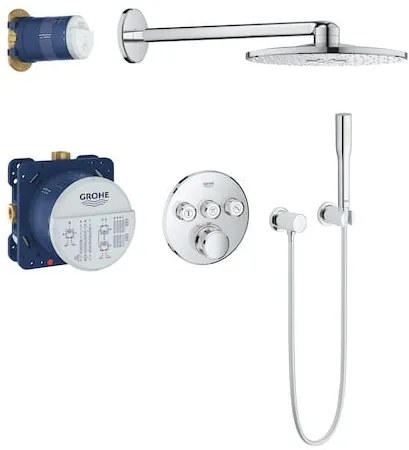 Zuhanyrendszer GROHE Grohtherm SmartControl termosztátos csapteleppel króm 34705000