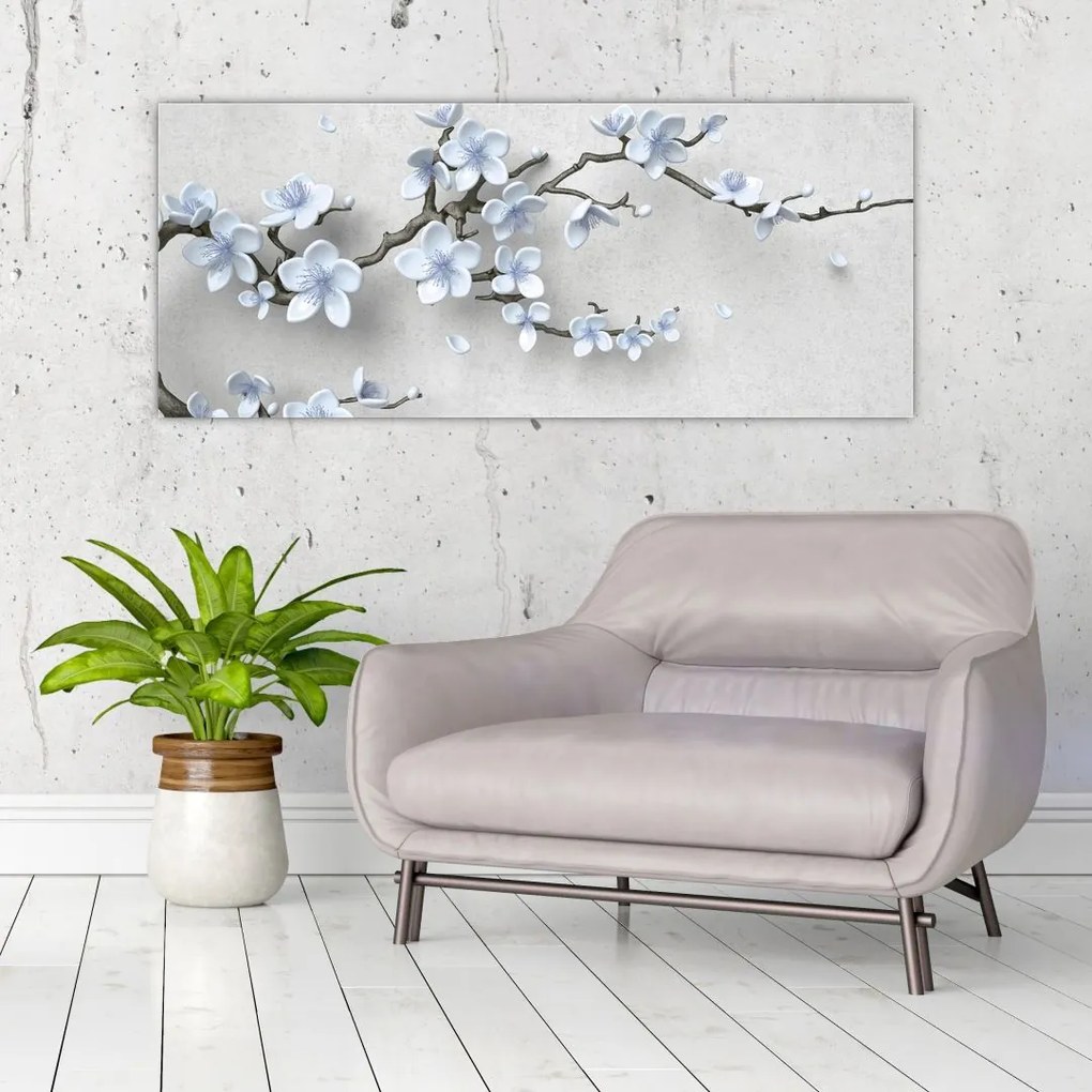 A virágok képe (120x50 cm)