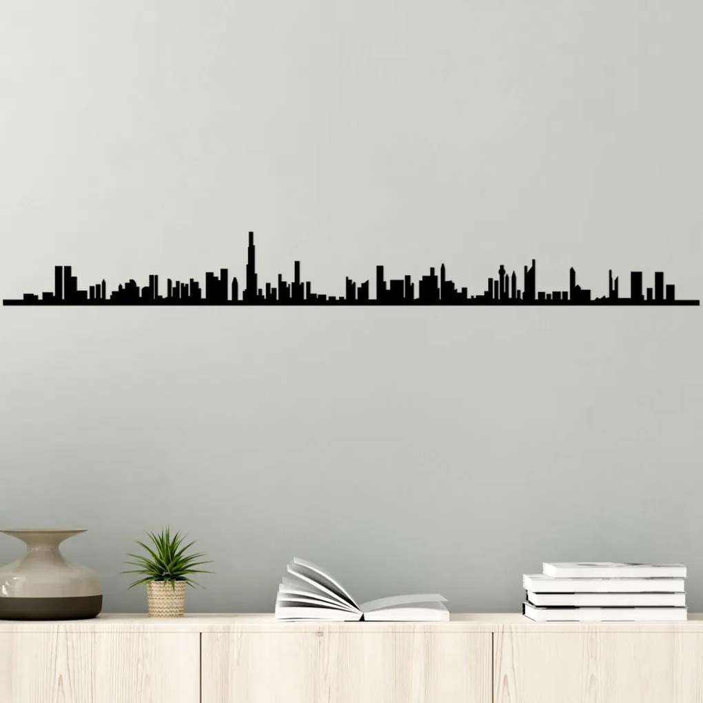 Dubai fém fali dekoráció, 120×13 cm