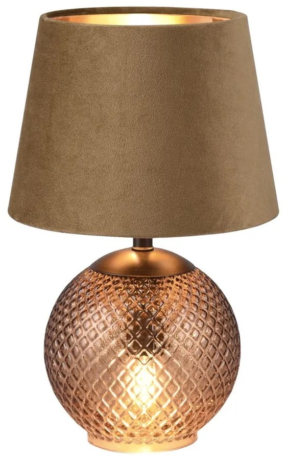 Bronzszínű asztali lámpa (magasság 29 cm) Jonna – Trio