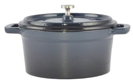 Perfect Home Zománcozott öntöttvas lábas mini 14 cm Acélkék 28110