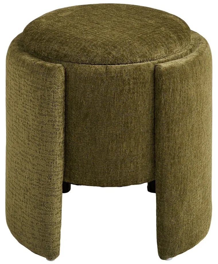 Khaki zsenília puff Walsdorf – House Nordic