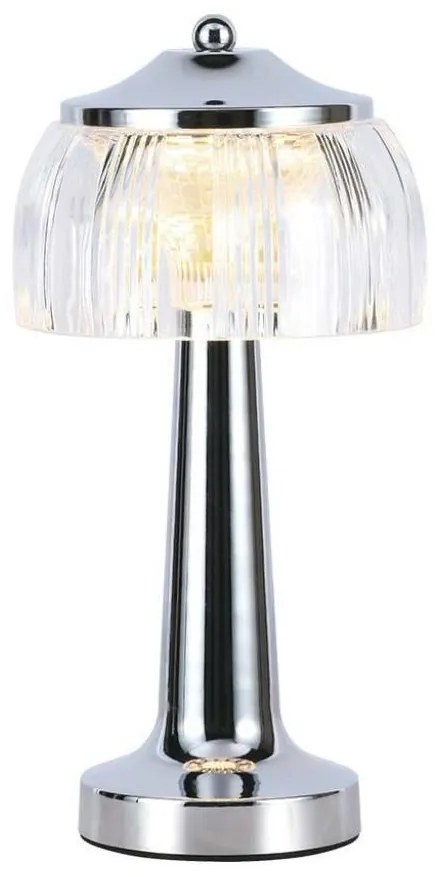 LED Dimmelhető asztali lámpa LED/1W/5V 3000-6000K 1800 mAh króm