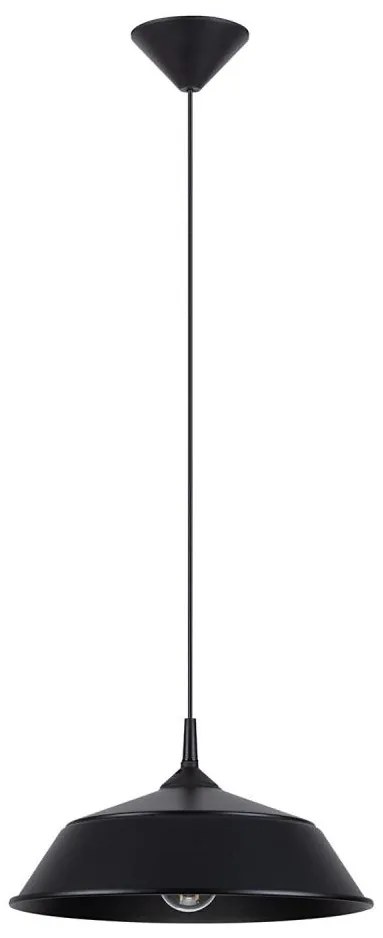 Sollux SL.1328 - Csillár zsinóron FRIKA 1xE27/15W/230V átm. 34 cm fekete