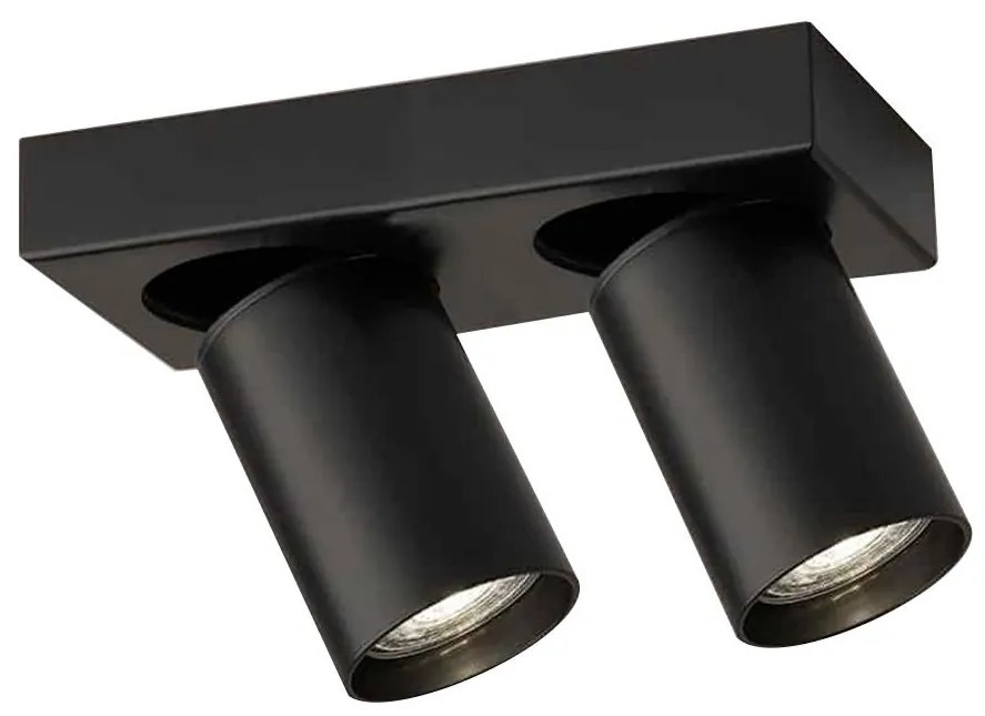 Shilo 7972 - Spotlámpa TARUMI 2xGU10/15W/230V fekete