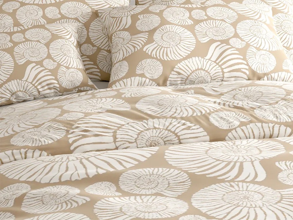 Mikroszálas ágyneműhuzat SNAIL SHELL barna Ágyneműhuzat mérete: 70 x 90 cm | 140 x 220 cm