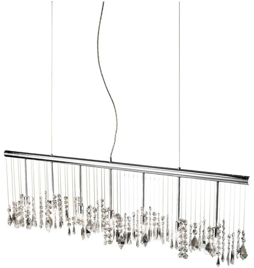 Kolarz 104.87.5 - Kristály csillár zsinóron STRETTA 7xG9/40W/230V fényezett króm