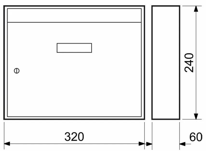 Acél postaláda BK.24.B