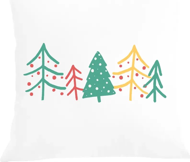 Karácsonyi párna párnahuzat Fa karácsonyfa