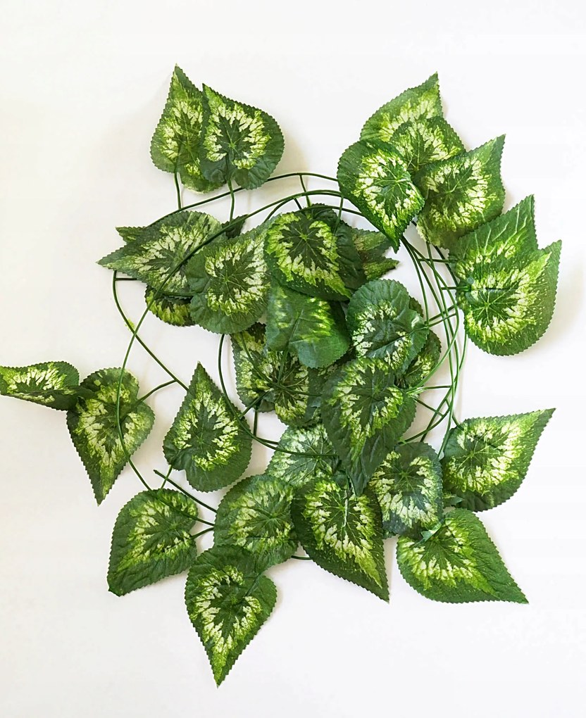 Girland Borostyán mesterséges levelek virágok virág dekoráció 300 Virág