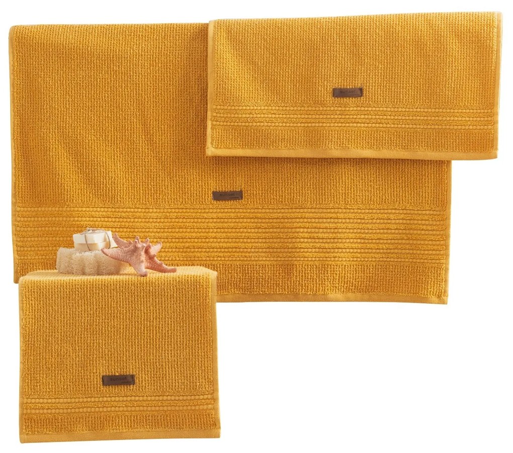Törölköző Szett (3 db) Wellness - Sárga