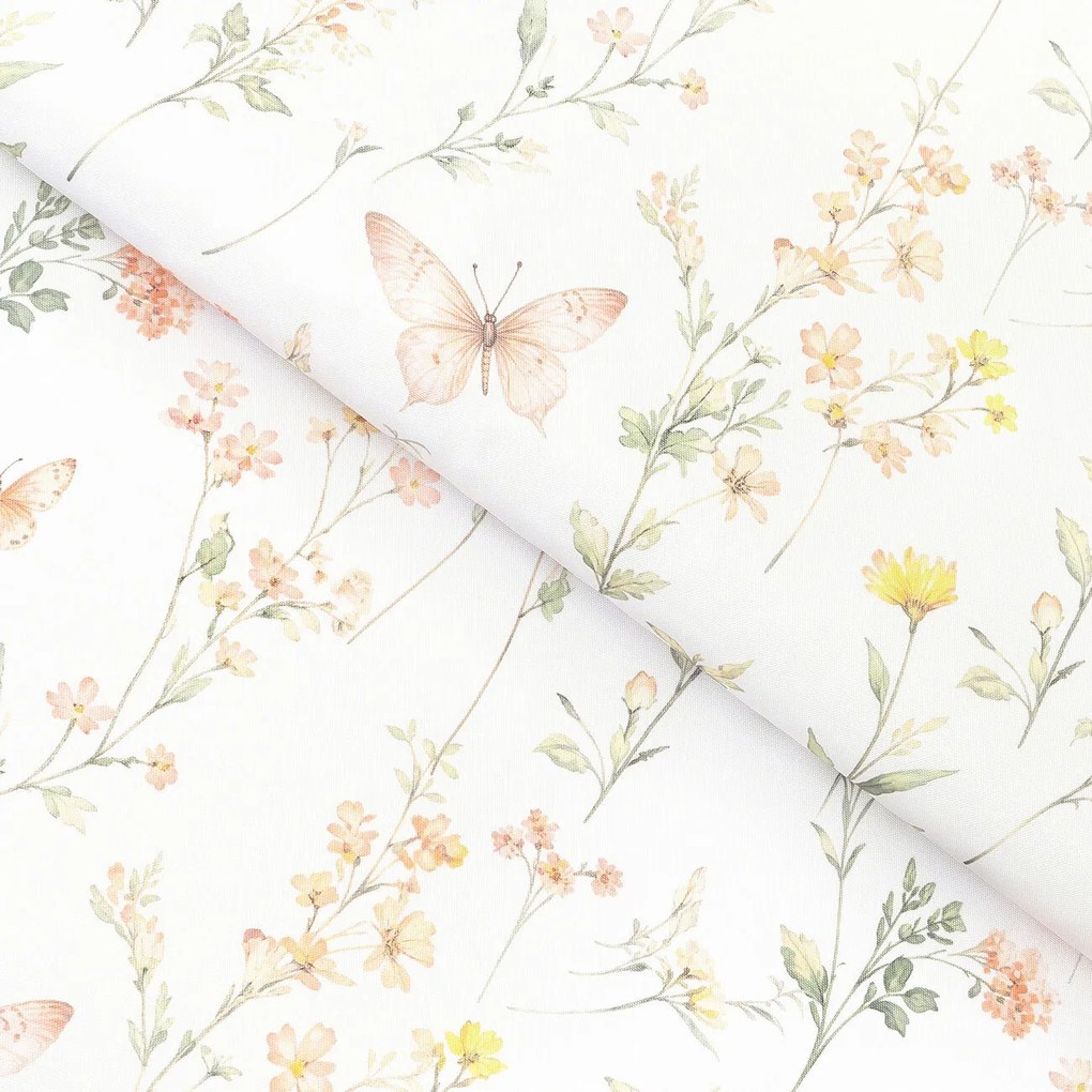 Goldea teflon szövet terítőknek - pillangós kert 160 cm