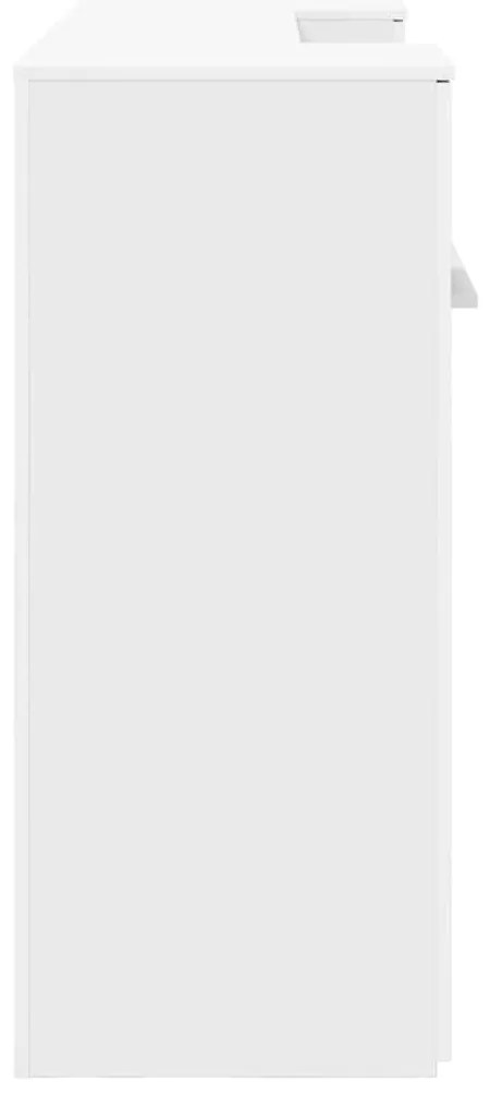 recepciós pult fehér 200x50x103,5 cm szerelt fa