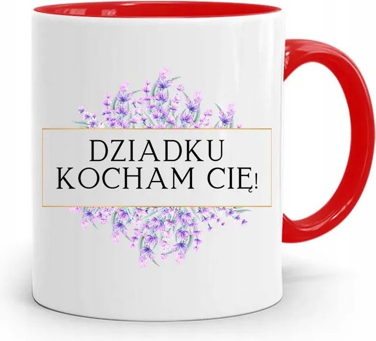 Piros Bögre Nagypapa Napjára Nagypapa Szeretlek fényképes nyomattal