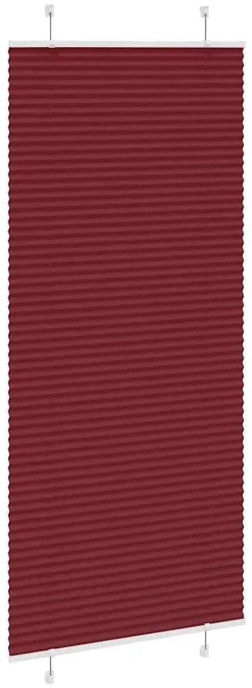 pliszírozott redőny Bordeaux piros 95x200 cm Szövetszélesség