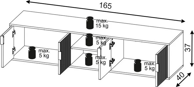 FLINN FL01 RTV 4D BIAŁY/BIAŁY MAT 5W+