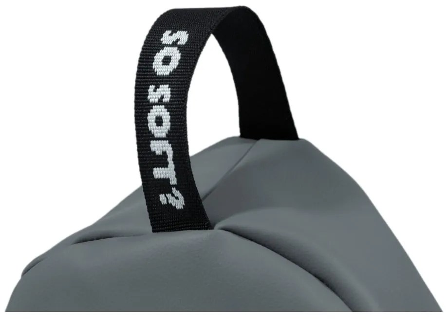 Piros bőrutánzat gyerek babzsákfotel Chill M – So Soft?