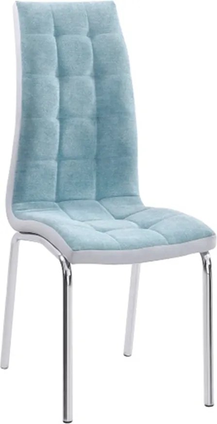 Étkezőszék, szürke/mentol/króm, GERDA NEW