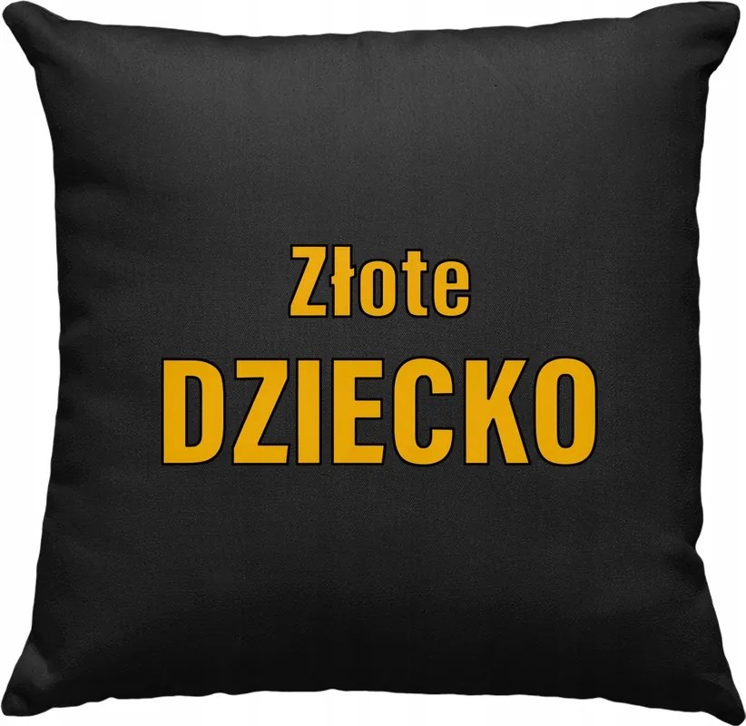 Arany baba párna, fekete