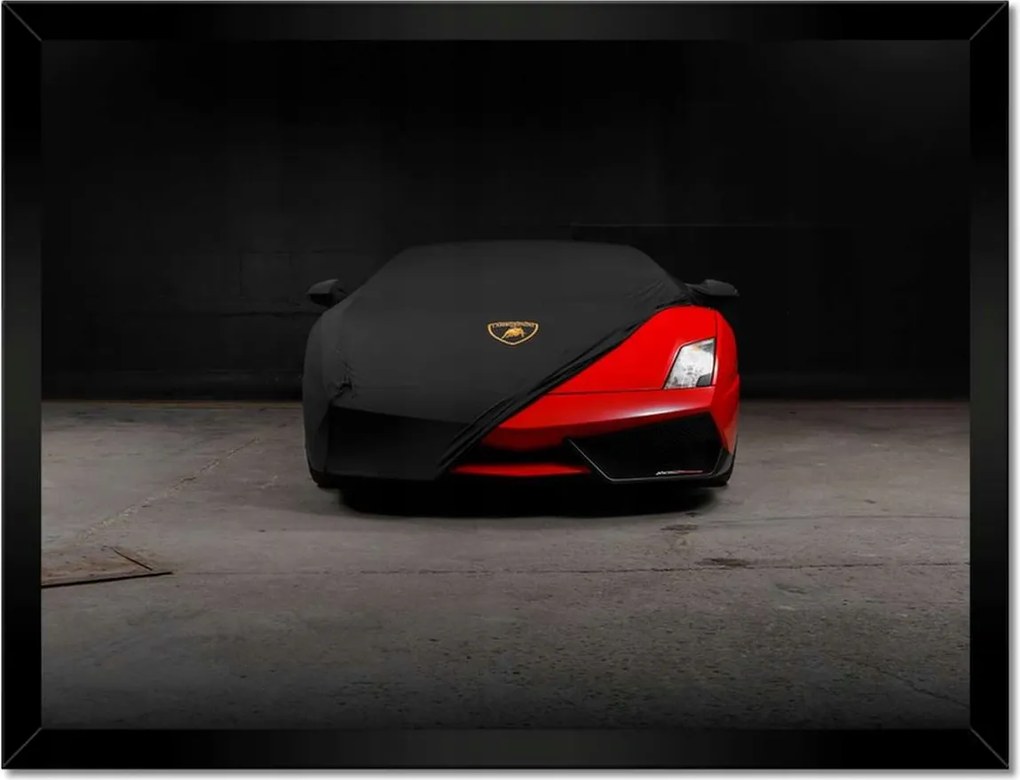 Poszterek keretben 40x30 Piros sportautó