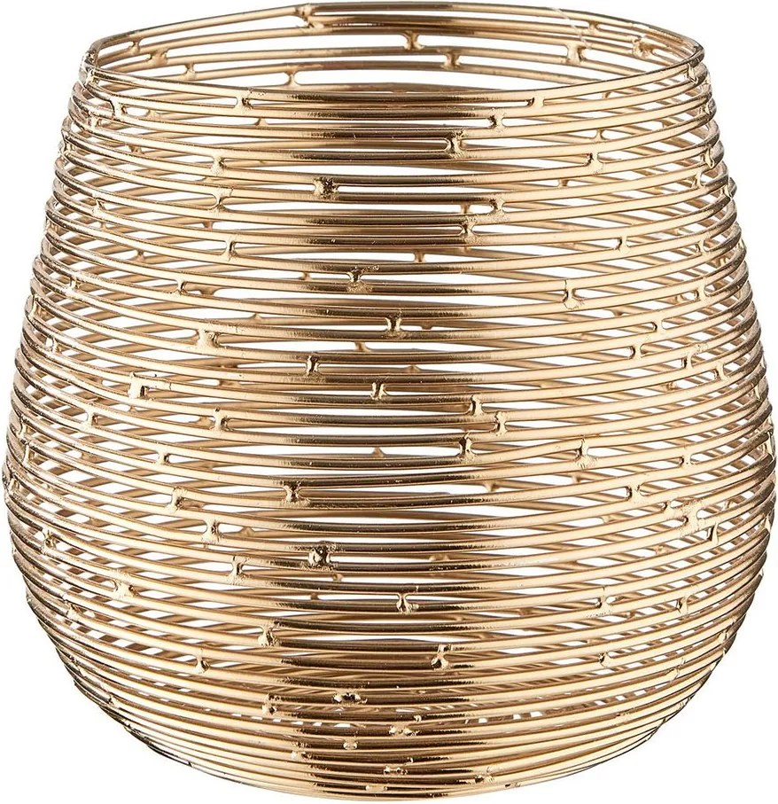 TWINE LIGHT mécsestartó, arany 12,5cm