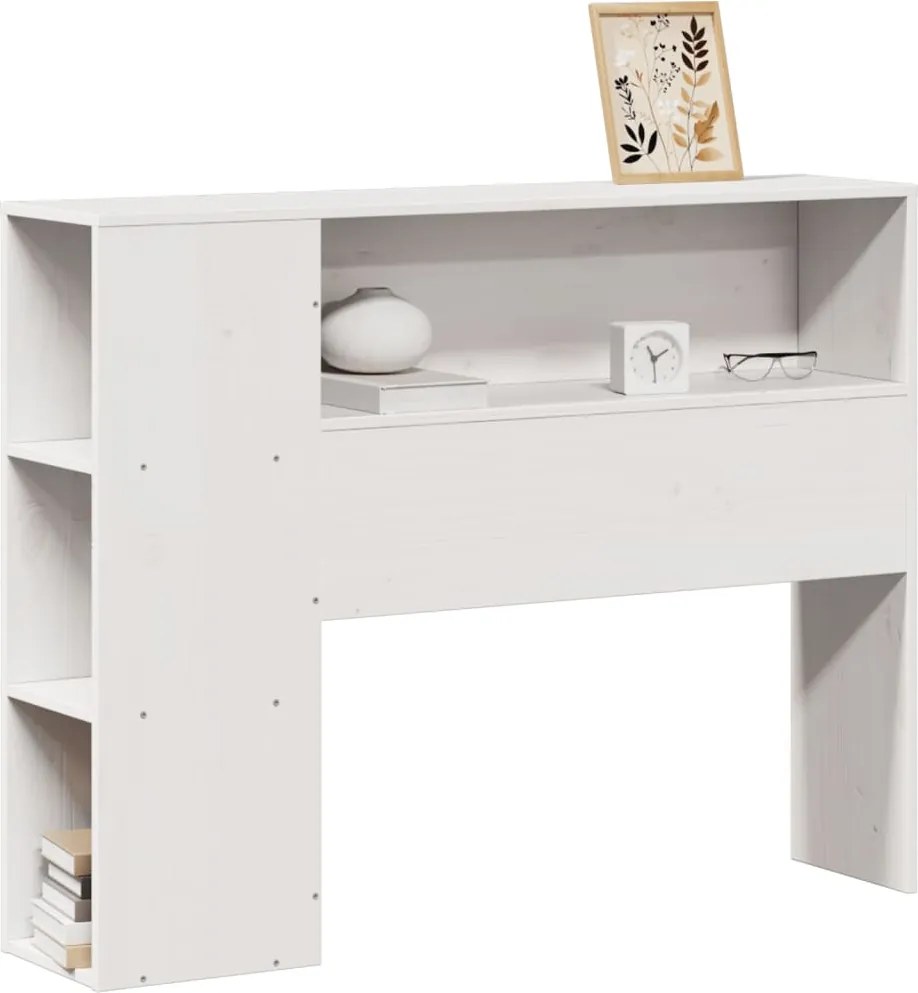 vidaXL fehér tömör fenyőfa fejtámla tárolóval 75 cm