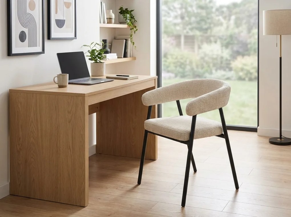 Étkezőszék KATANA fekete lábakkal, bézs