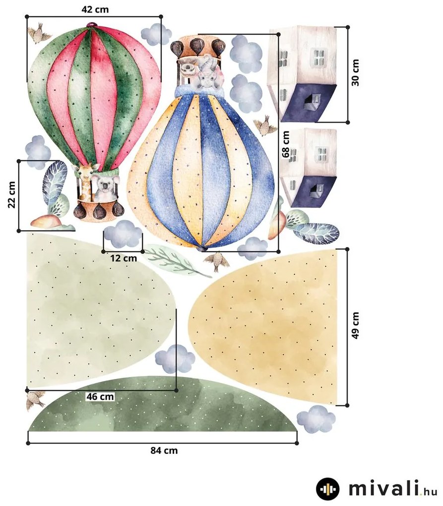 Falmatricák - Hőlégballon kirándulás