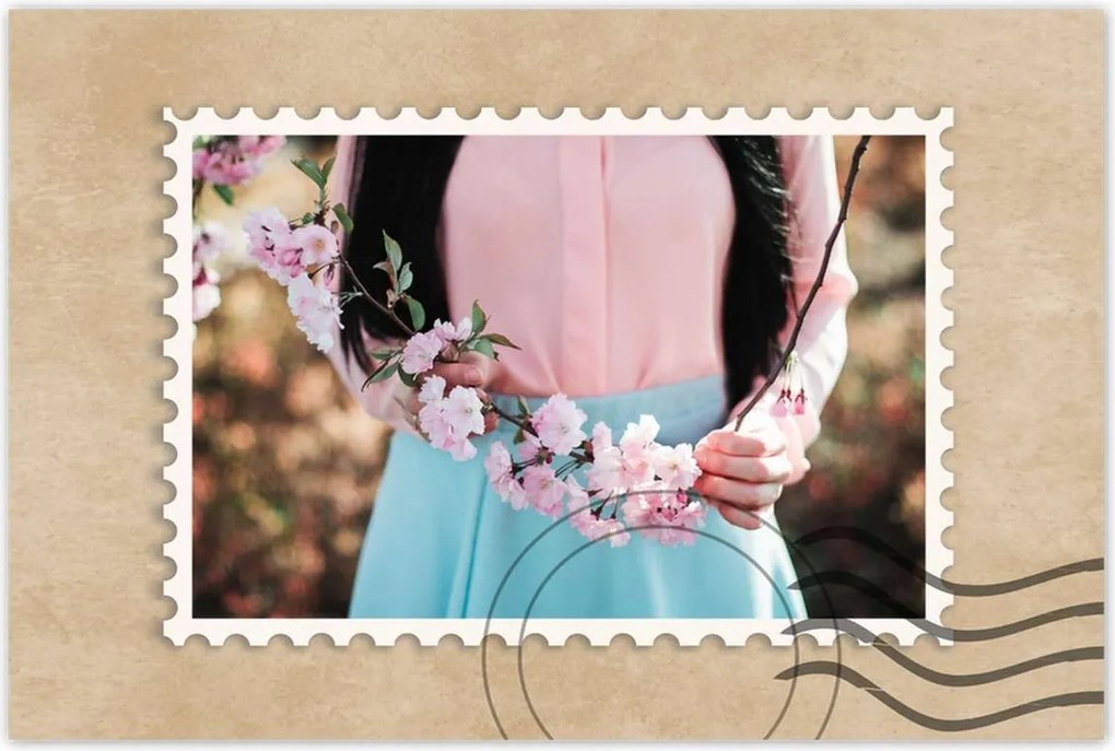 Poszterek 60x40 Virágzó cseresznye Japán