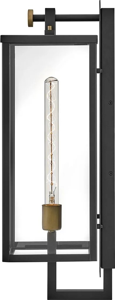 Quintiesse vintage kültéri fali lámpa catalina barna fekete elsqn-catalina-l IP44