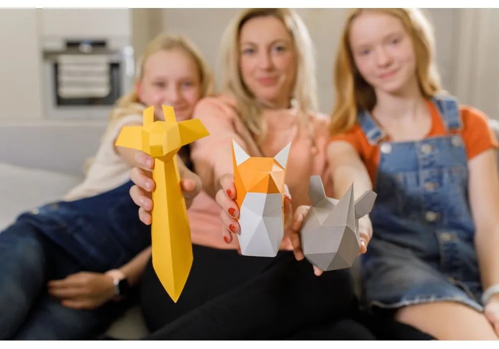 Mini zsiráf kreatív hajtogatható papírfigura - Papertime