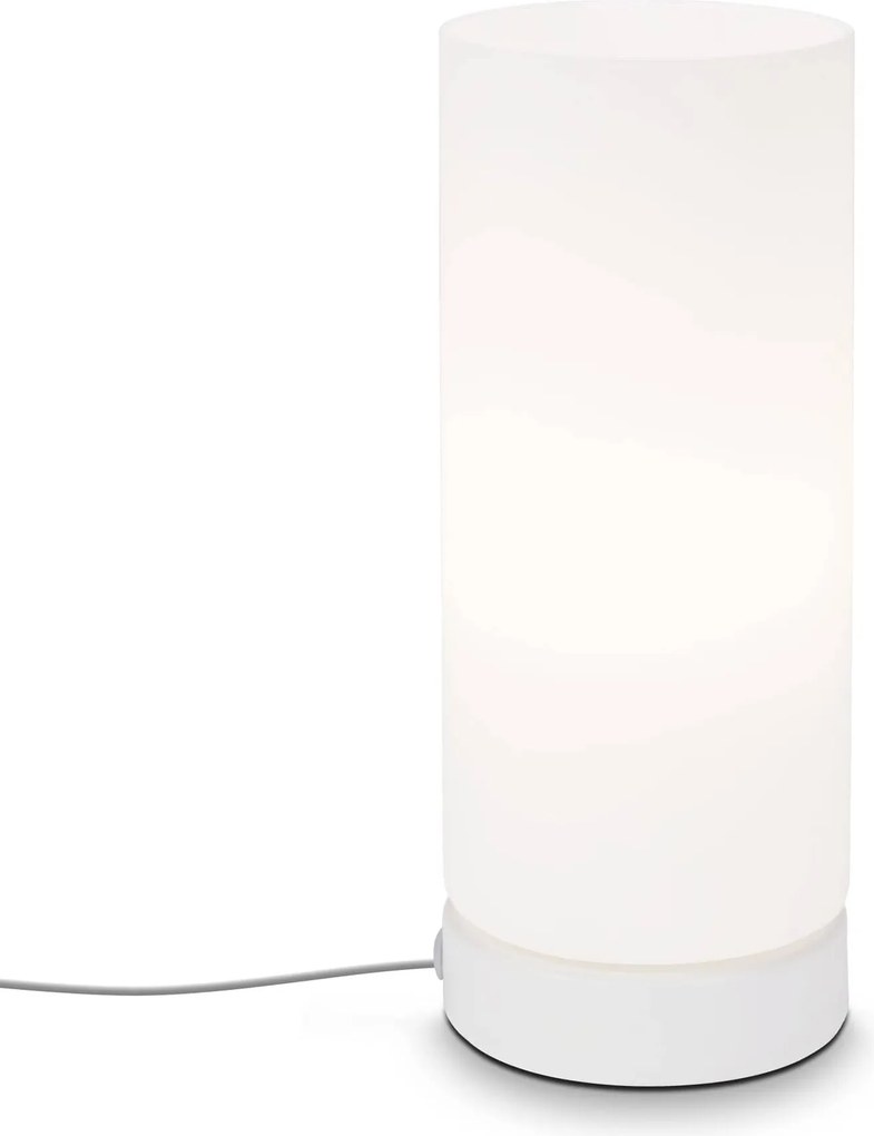 Briloner Asztali lámpa 25 cm fehér, E14 max. 25W, üveg/fém, Brilo 7018-016