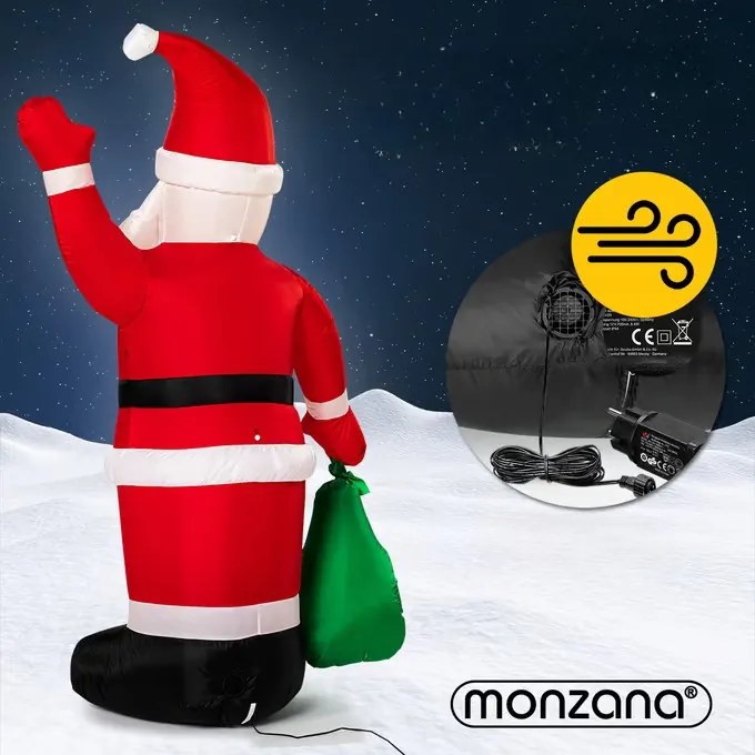 Deuba Felfújható Mikulás 180 cm