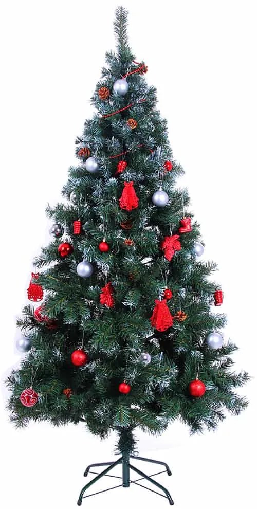 Casaria® Mesterséges karácsonyfa 180 cm hóval