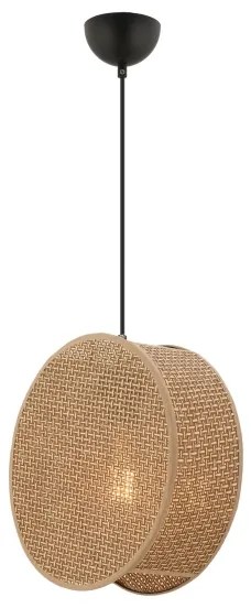 BIG DRUM zsinóros függőlámpa 1xE27/60W/230V barna