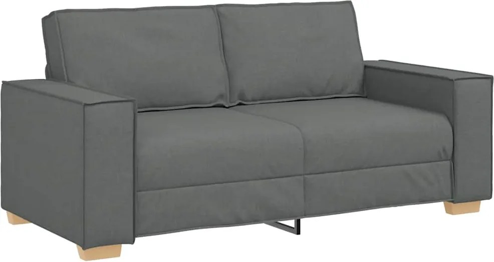 vidaXL kétszemélyes sötétszürke szövetkanapé 180x78x84 cm