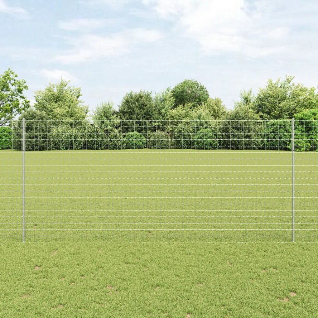Kerti Kerítésszett 2 db-os készlet Galvanizált acél 10 x 1.4 m