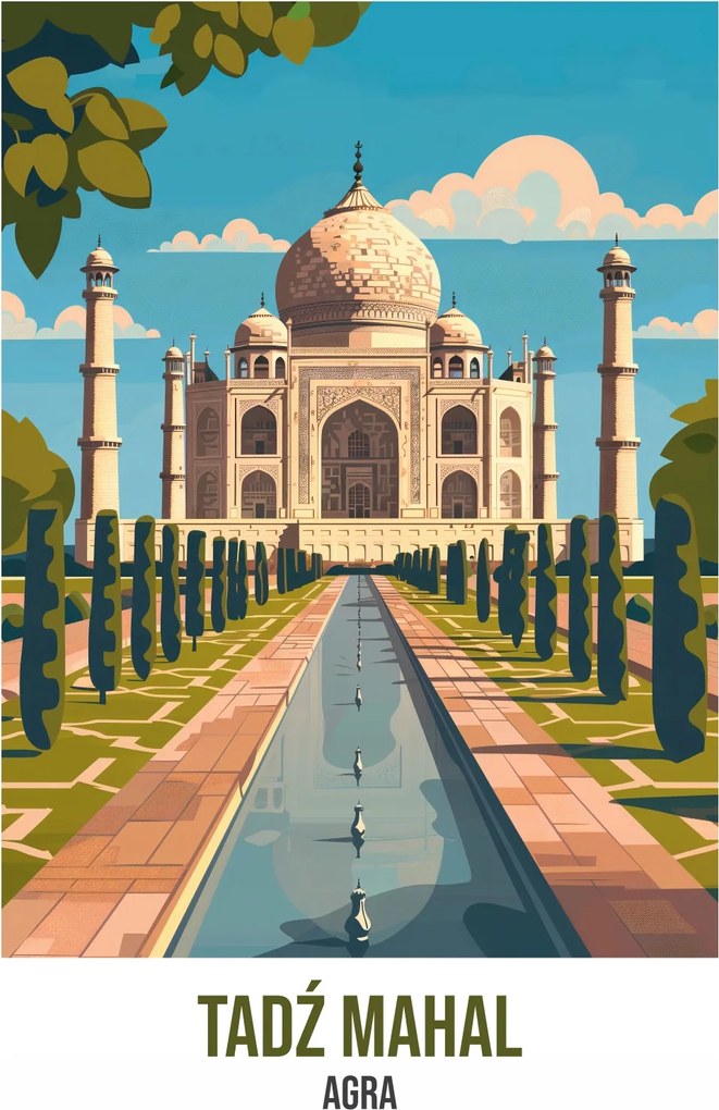 Poszter 67,5x100cm Tádzs Mahal