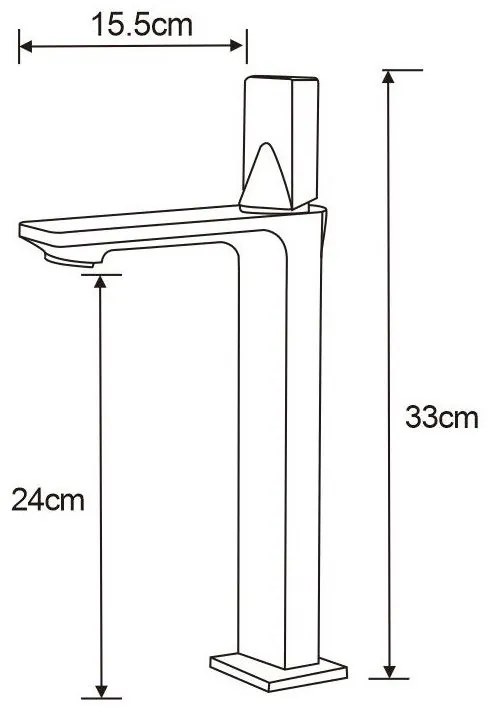 Mexen Crux, magas mosdócsaptelep, króm, 744410-00
