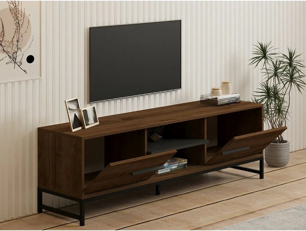 Mono Walnut and Black TV-asztal